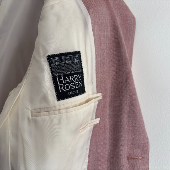 $2000 Canali Dusty Pink Sport Coat/ Blazer 42-44 Long - Picture 8 of 12